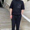 프라다 남여공용 반팔 3A508